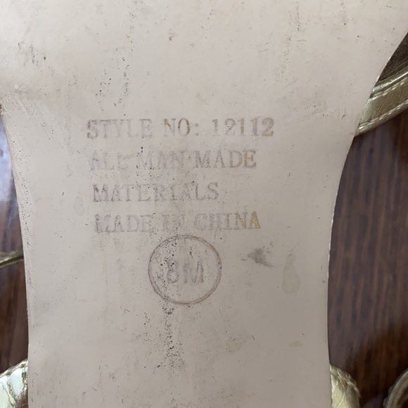 2 for $10 - Gold Dress Shoes By Annie, Size 8 - Picture 11 of 12